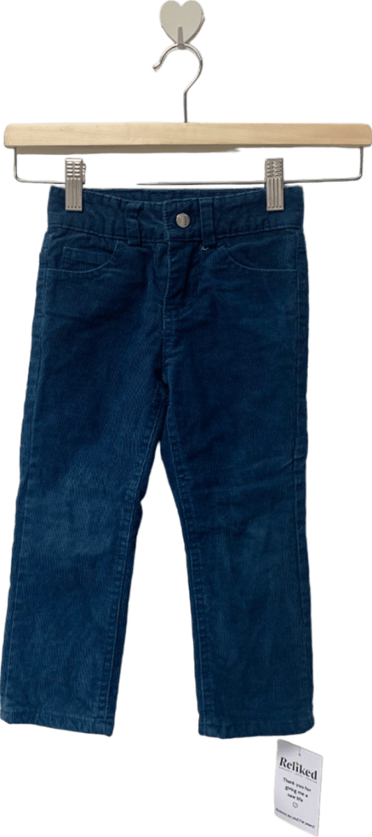 Jacadi Paris Blue Corduroy Trousers 3 Years - Reliked