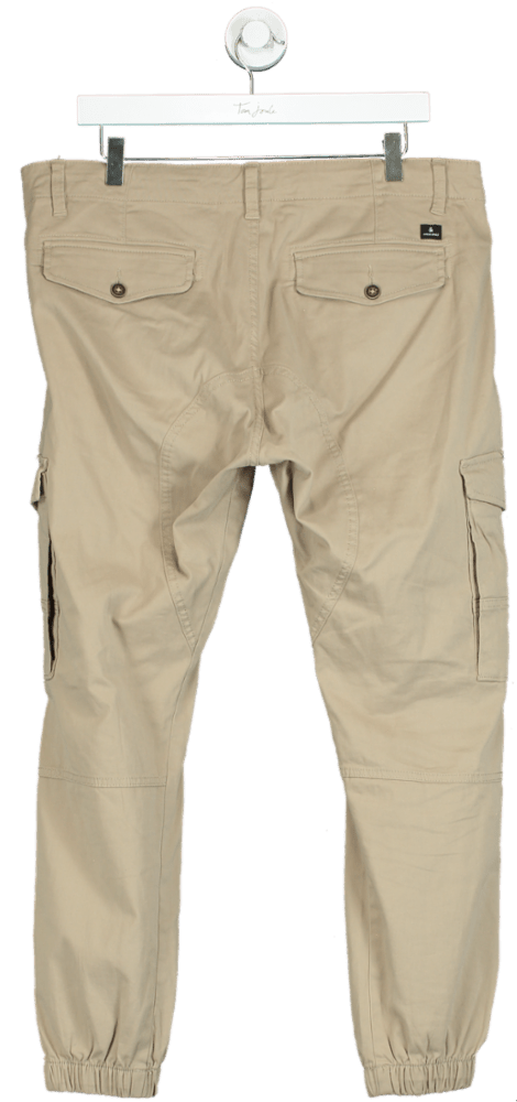 Jack & Jones Beige Cargo Pants W34 - Reliked