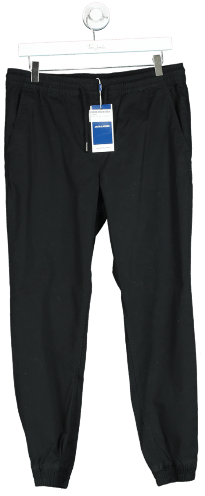 Jack & Jones Black JPSTGORDON JJLANE AKM Trousers UK M - Reliked