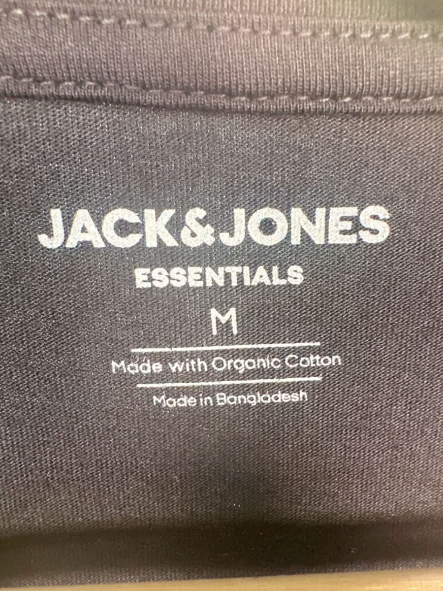 Jack & Jones Black Organic Cotton T-Shirt UK M - Reliked