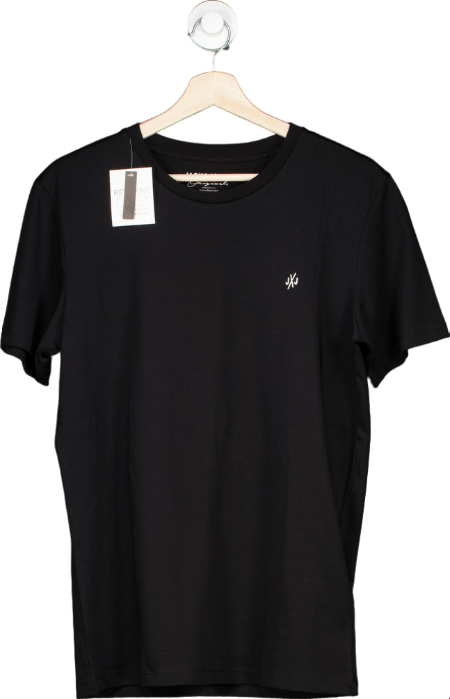 Jack & Jones Black Originals T-Shirt UK S - Reliked