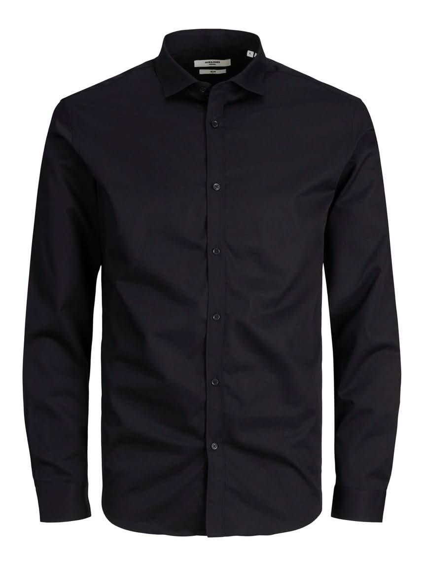 Jack & Jones Black Slim Fit Shirt M - Reliked