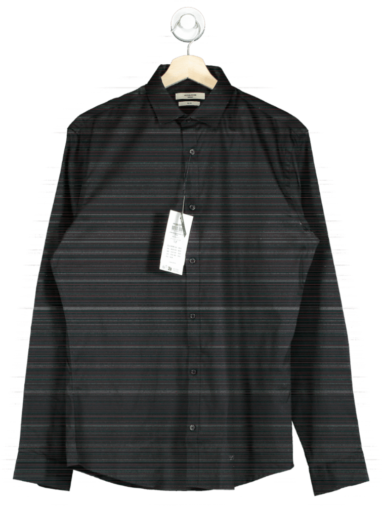 Jack & Jones Black Slim Fit Shirt M - Reliked
