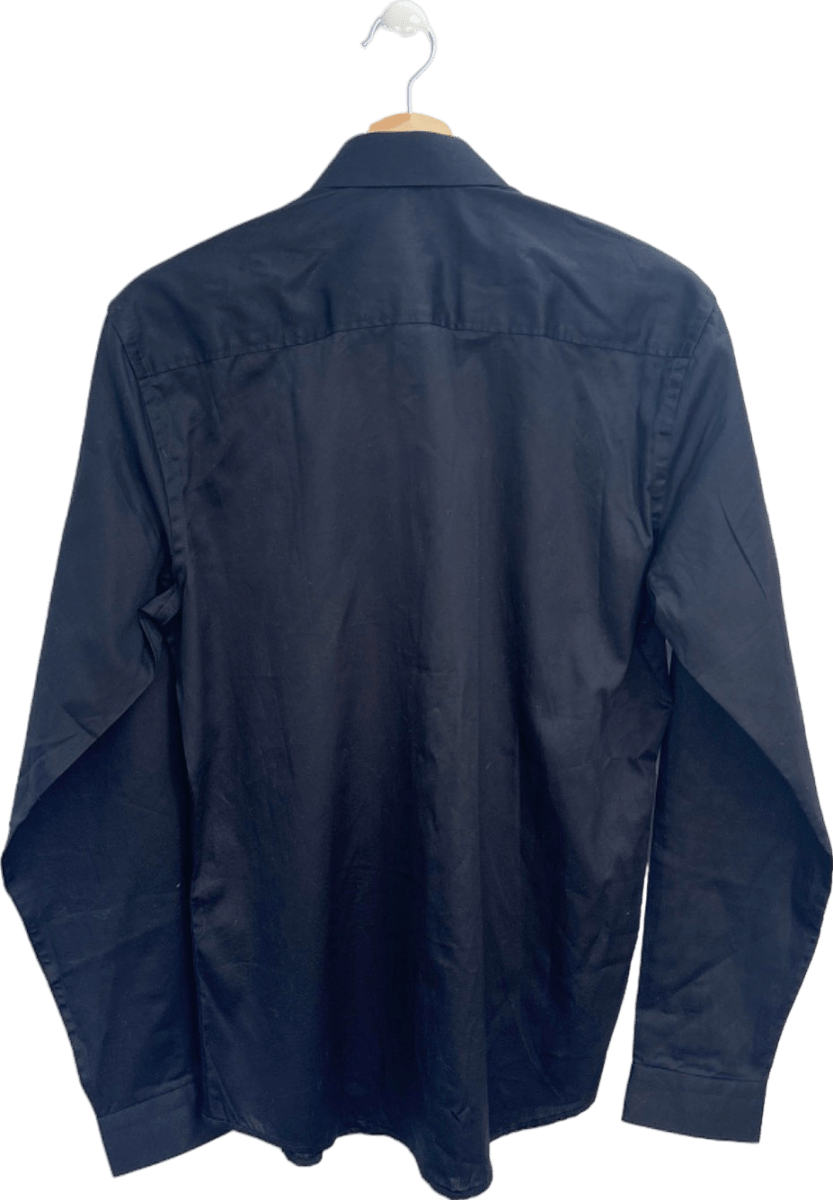 Jack & Jones Black Slim Fit Shirt UK S - Reliked