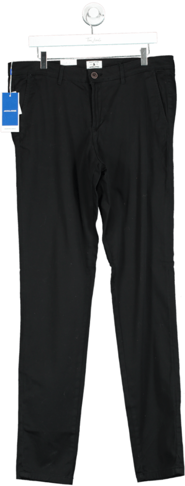 Jack & Jones Black Trousers UK W34 - Reliked