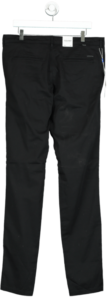 Jack & Jones Black Trousers UK W34 - Reliked
