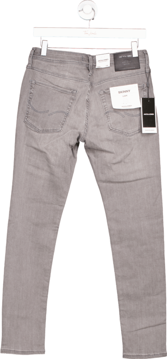Jack & Jones Grey Denim Jeans W30 L30 - Reliked