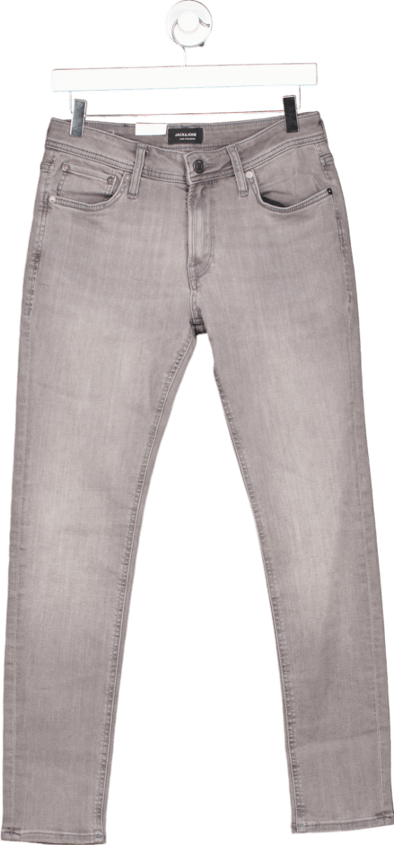 Jack & Jones Grey Denim Jeans W30 L30 - Reliked