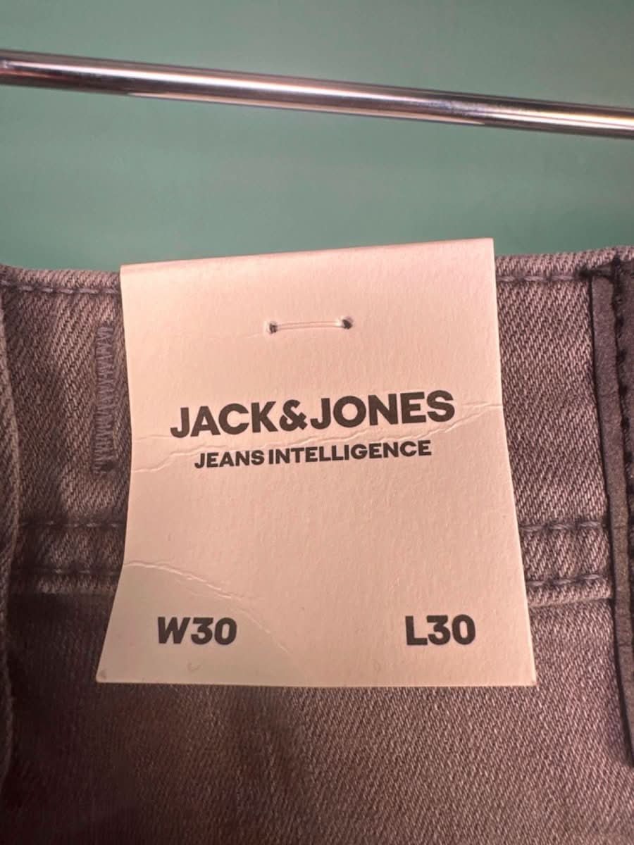 Jack & Jones Grey Denim Jeans W30 L30 - Reliked