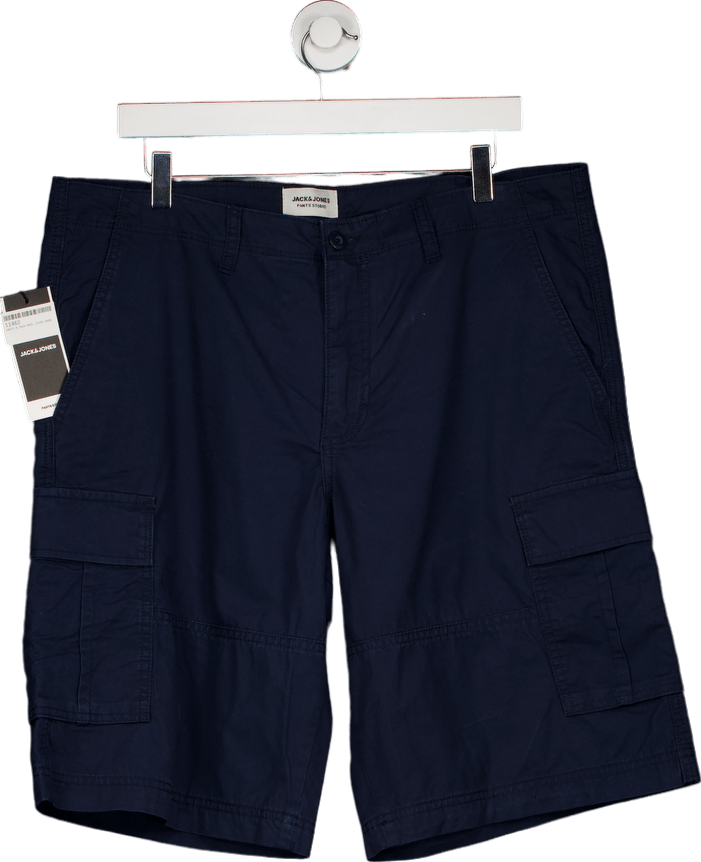 Jack & Jones Navy Blazer Campaign Shorts UK XL - Reliked