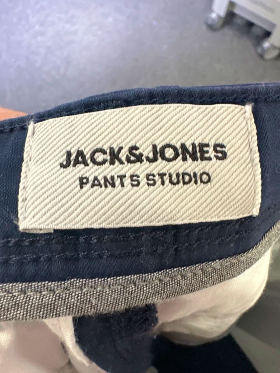 Jack & Jones Navy Slim Fit Trousers UK W30 - Reliked