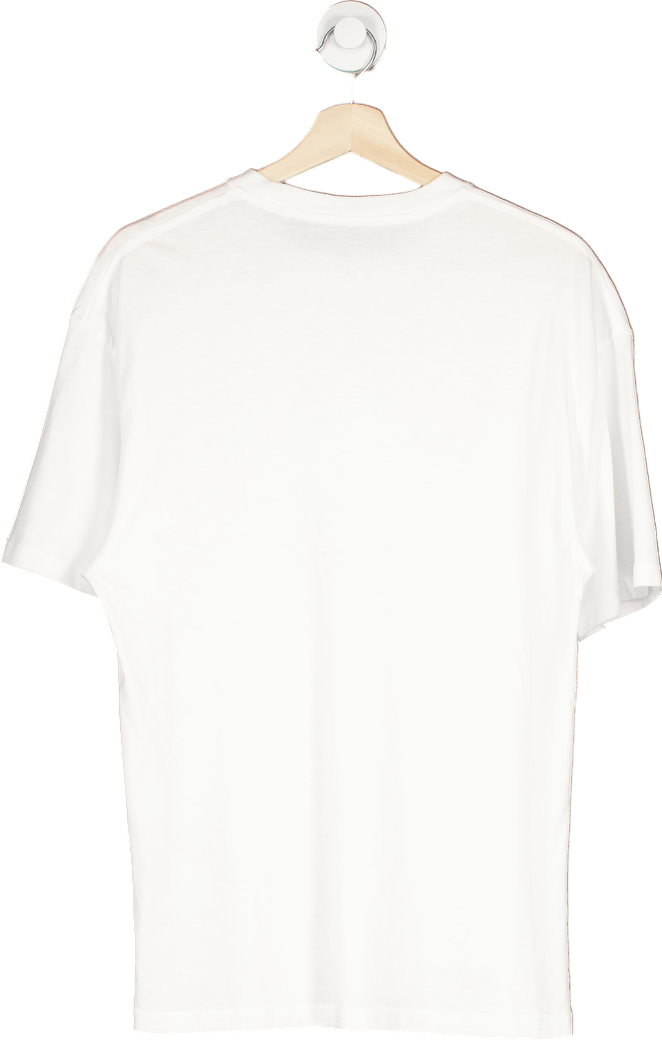 Jack & Jones White Originals Printed T-Shirt UK S - Reliked