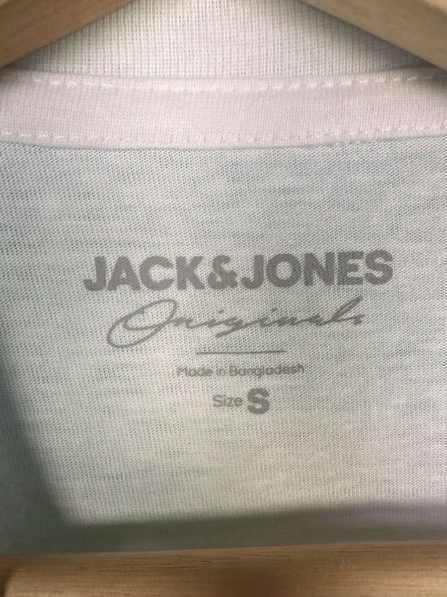Jack & Jones White Originals Printed T-Shirt UK S - Reliked