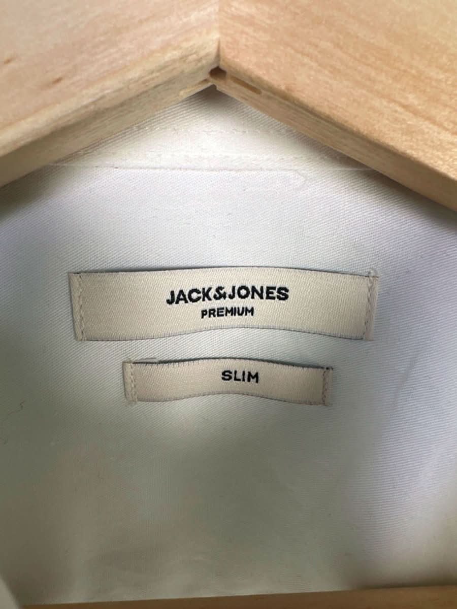 Jack & Jones White Slim Fit Cardiff Shirt L/S UK L - Reliked