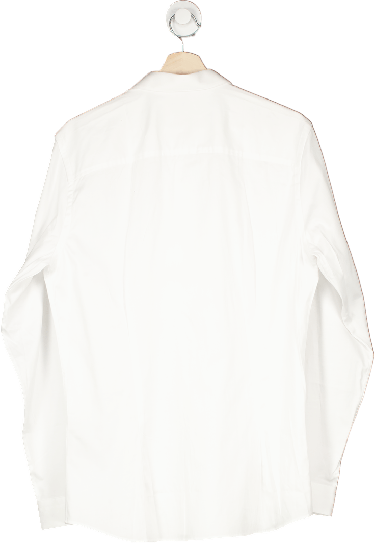 Jack & Jones White Super Slim Shirt UK L - Reliked