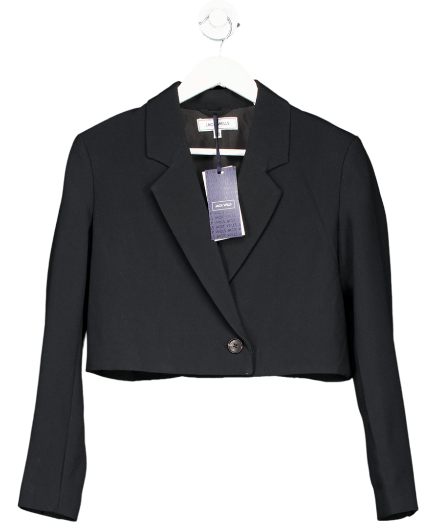 Jack wills Black Cropped Blazer UK 8 - Reliked