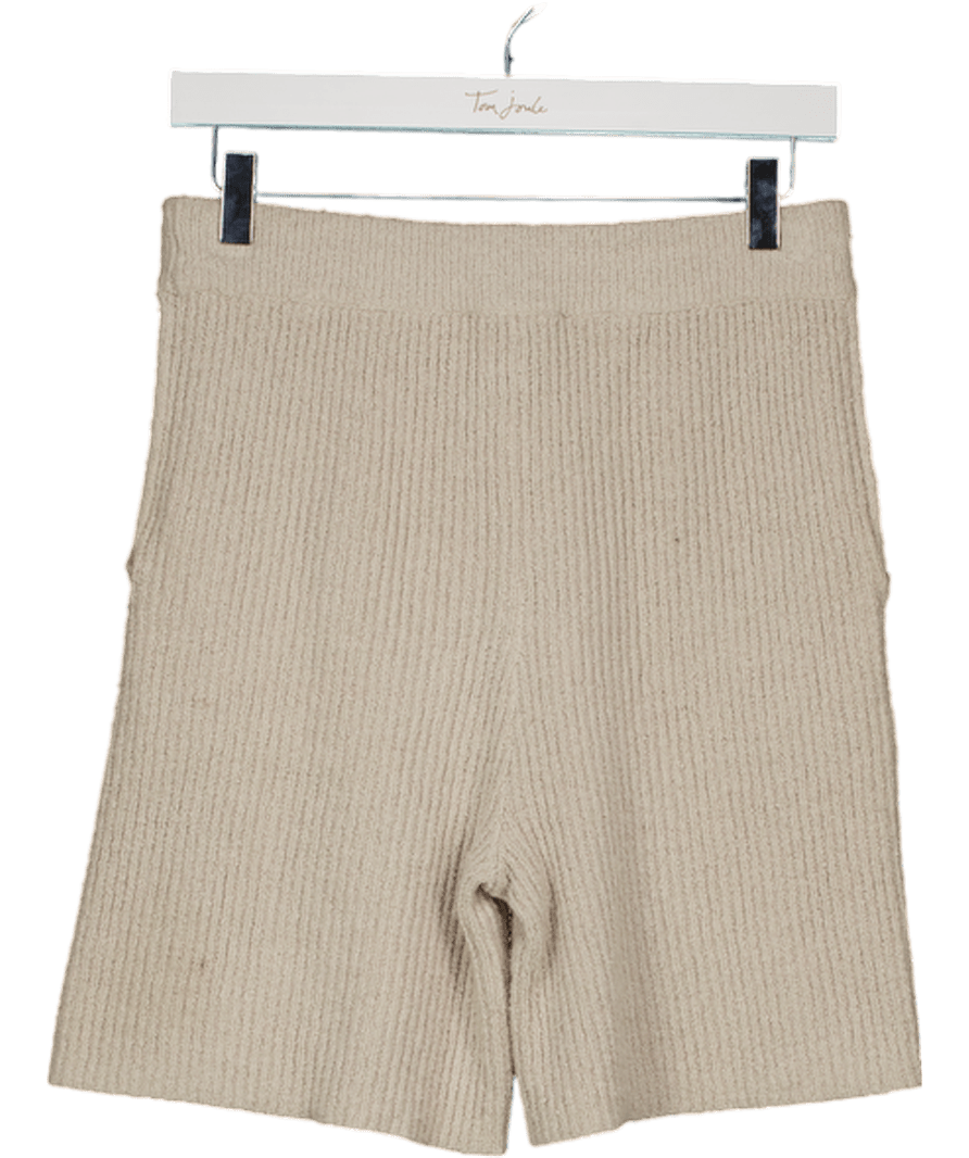 Jack wills Cream Cosy Knit Shorts UK S - Reliked