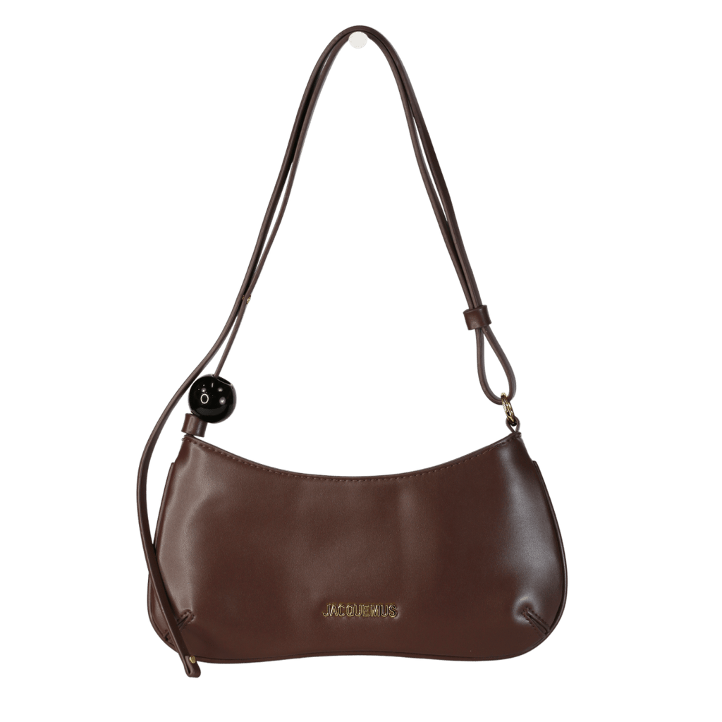JACQUEMUS Brown He Bisou Perle Zipped Shoulder Bag - Reliked