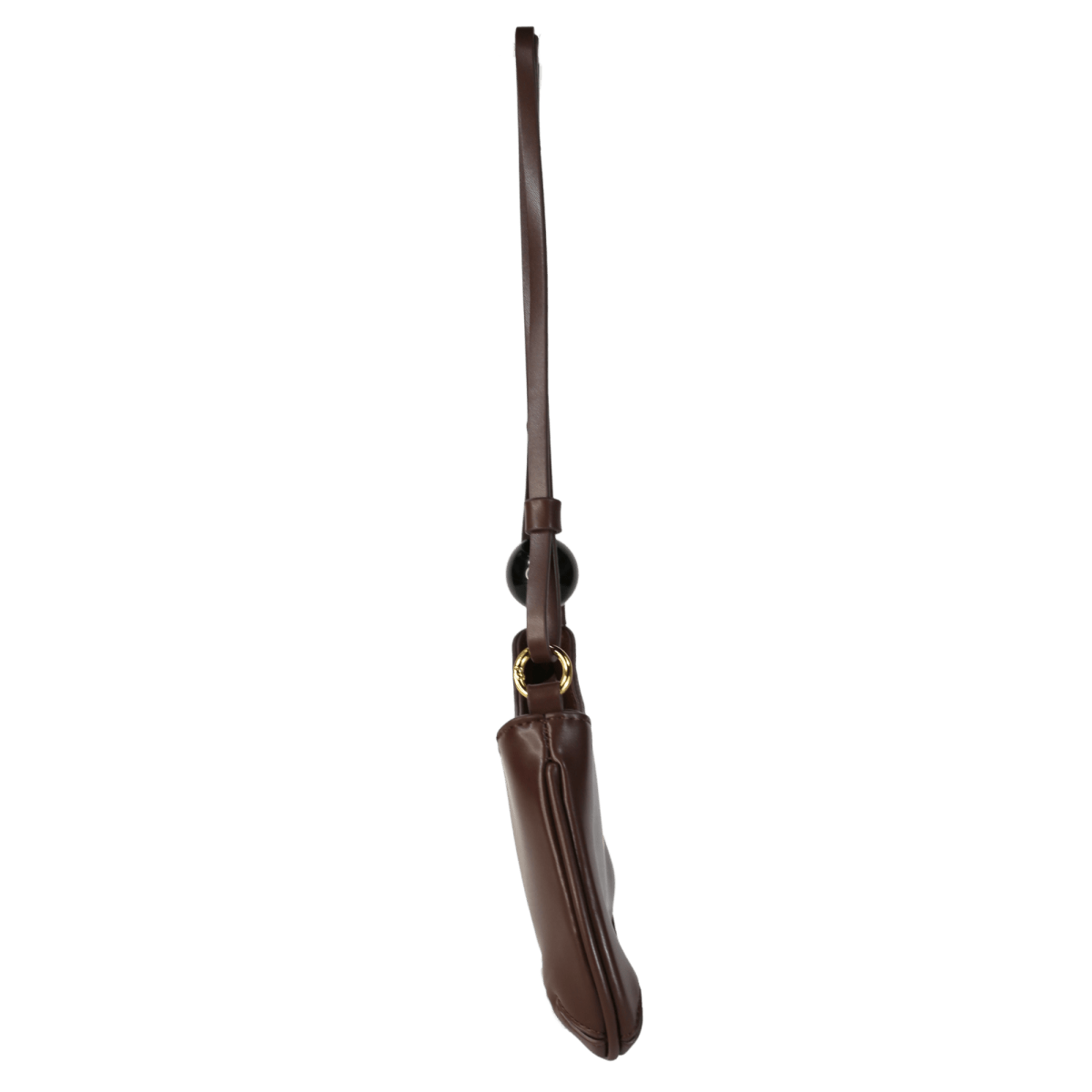 JACQUEMUS Brown He Bisou Perle Zipped Shoulder Bag - Reliked