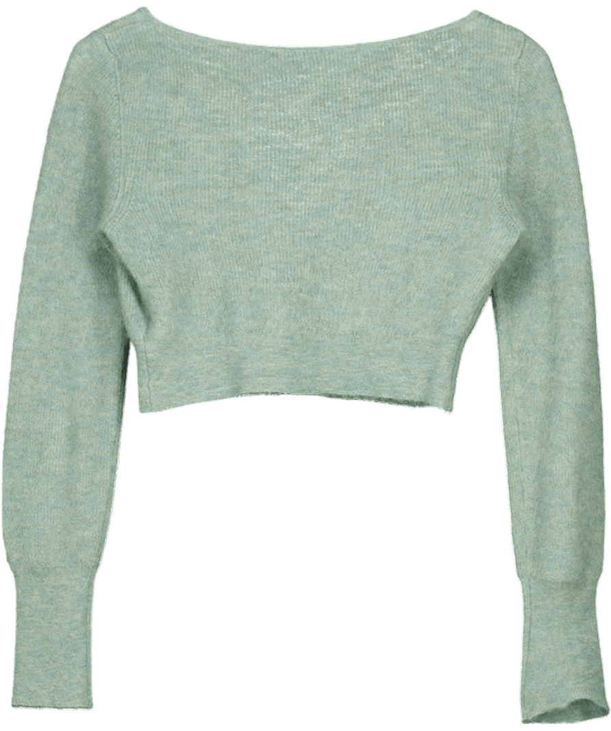 JACQUEMUS Green Le Cardigan Alzou Cropped Cardigan UK 10 - Reliked