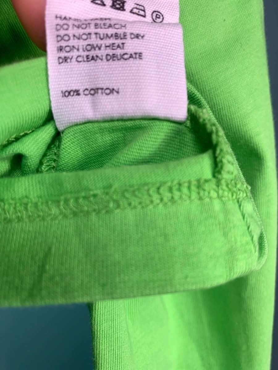 Jacquemus Green Piccola Cropped Cutout Cotton - Jersey Top UK XS - Reliked