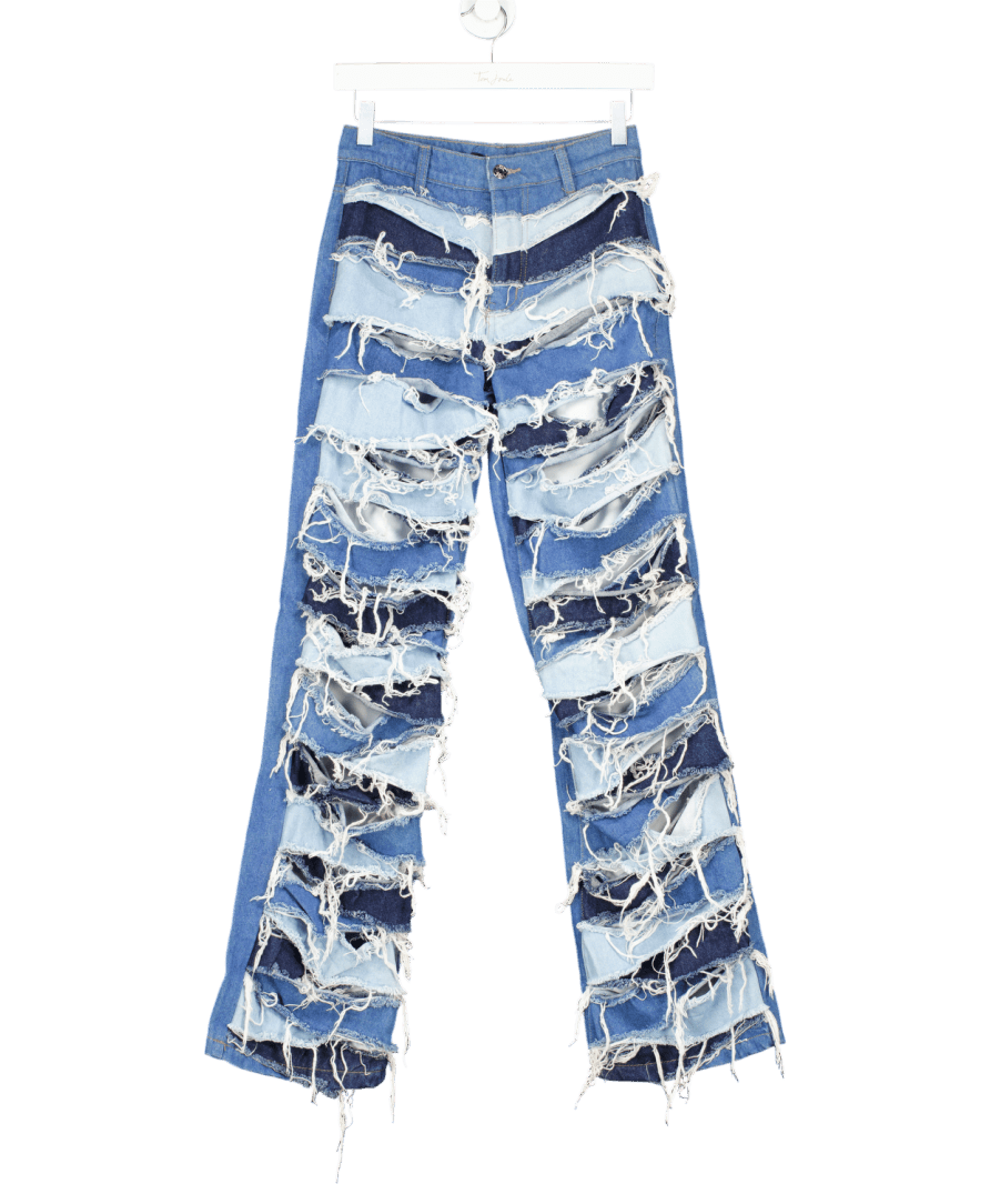 jaded Blue Boyfriend Fit Distressed Jeans W25 - Reliked