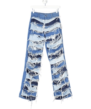 jaded Blue Boyfriend Fit Distressed Jeans W25