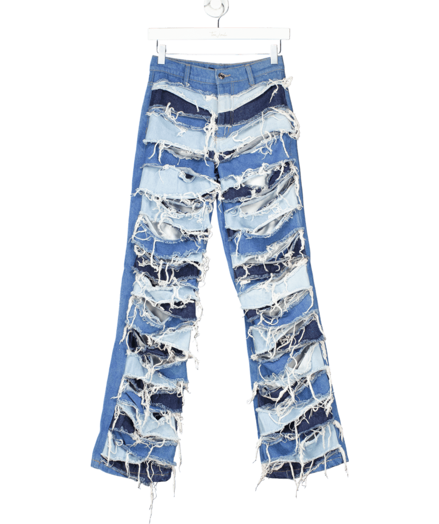 jaded Blue Boyfriend Fit Distressed Jeans W25 - Reliked