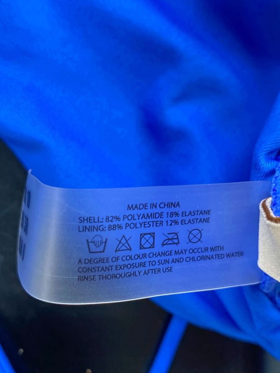 Jaded Blue Strappy Bikini Set UK 10 - Reliked