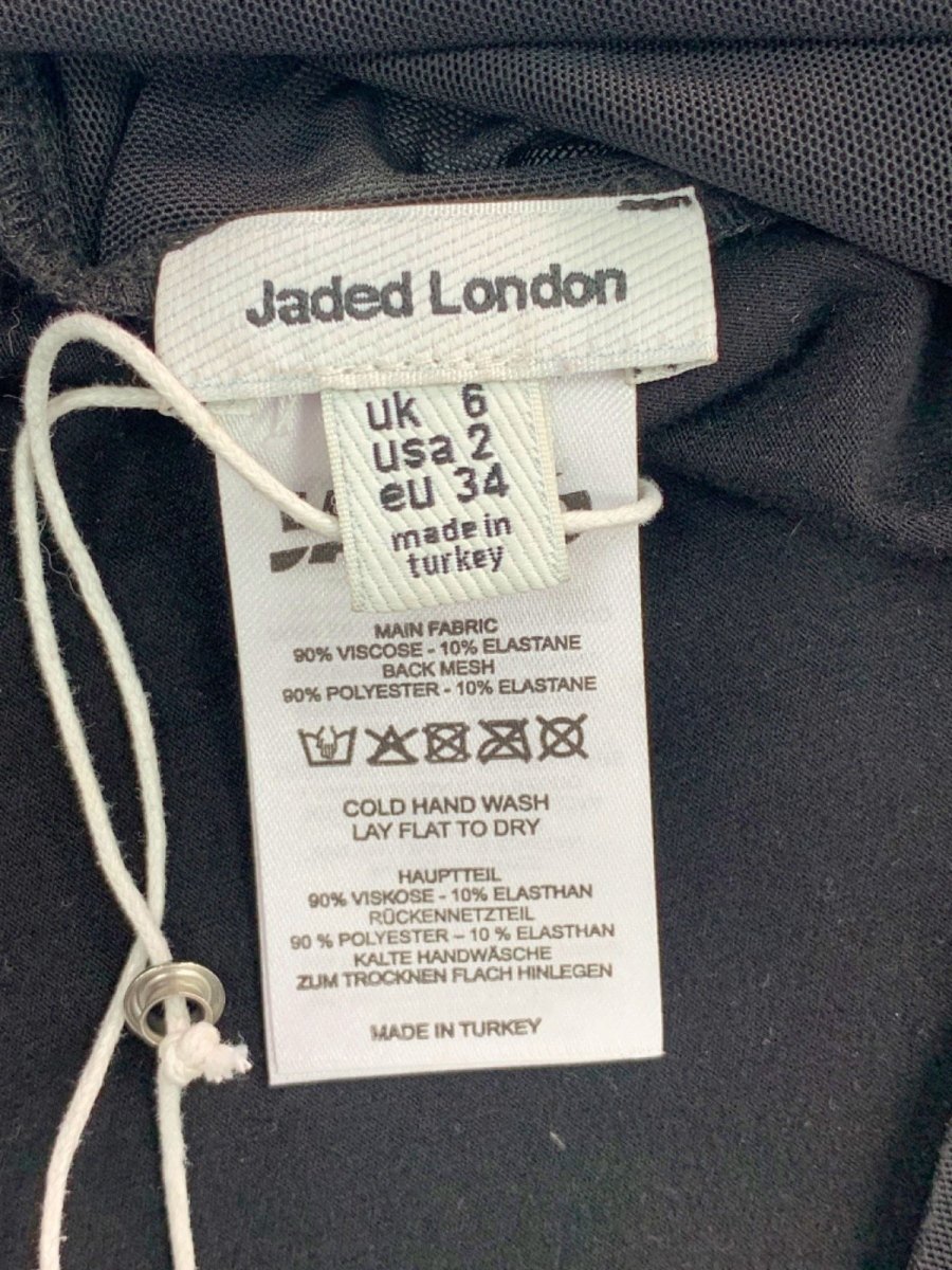 Jaded London Black Embellished Sleeveless Top UK 6 - Reliked