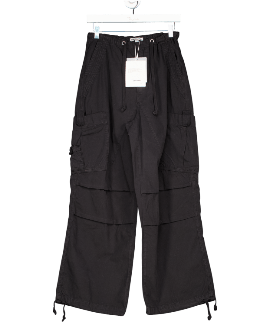 Jaded London Black Parachute Trousers UK XS - Reliked