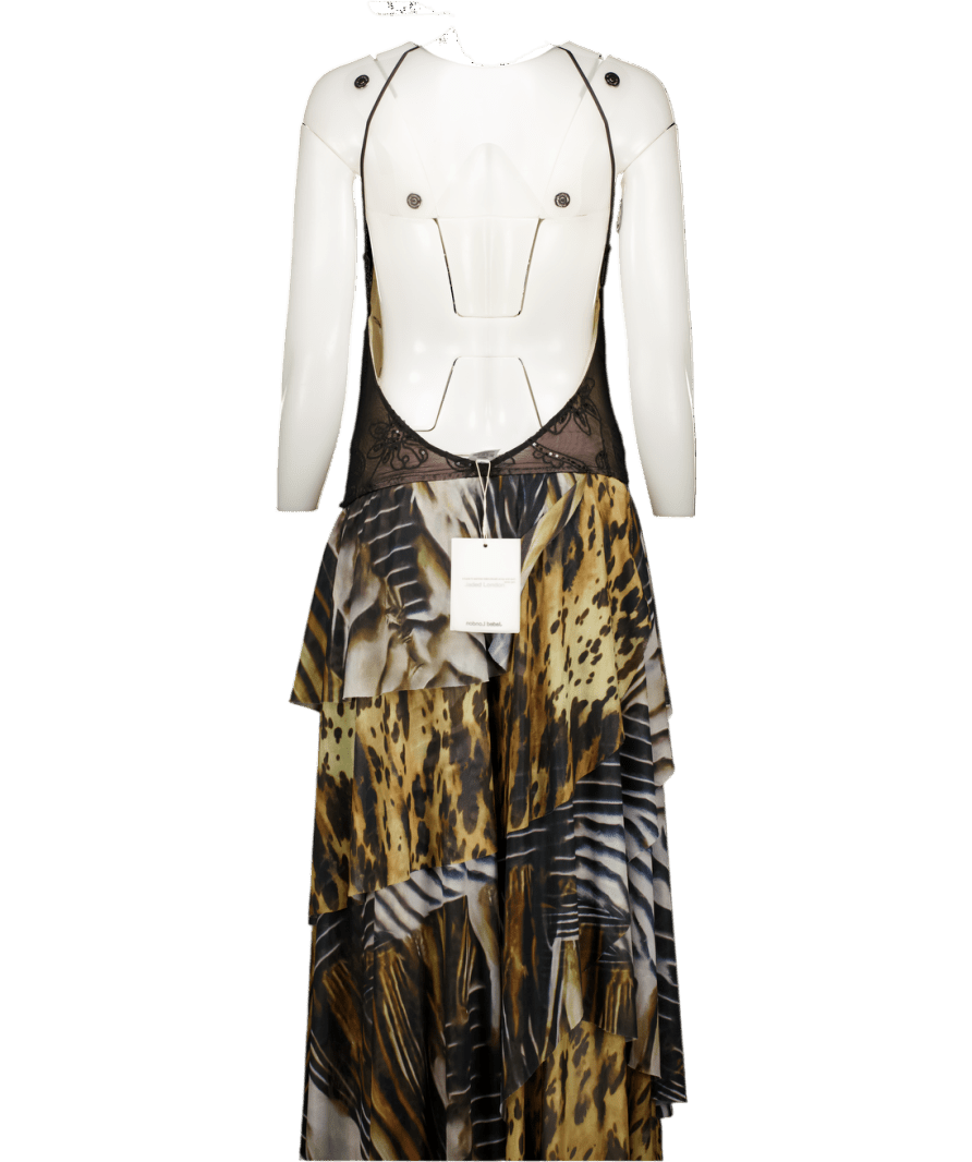 Jaded London Black Sade Embellished Maxi Dress UK 10 - Reliked