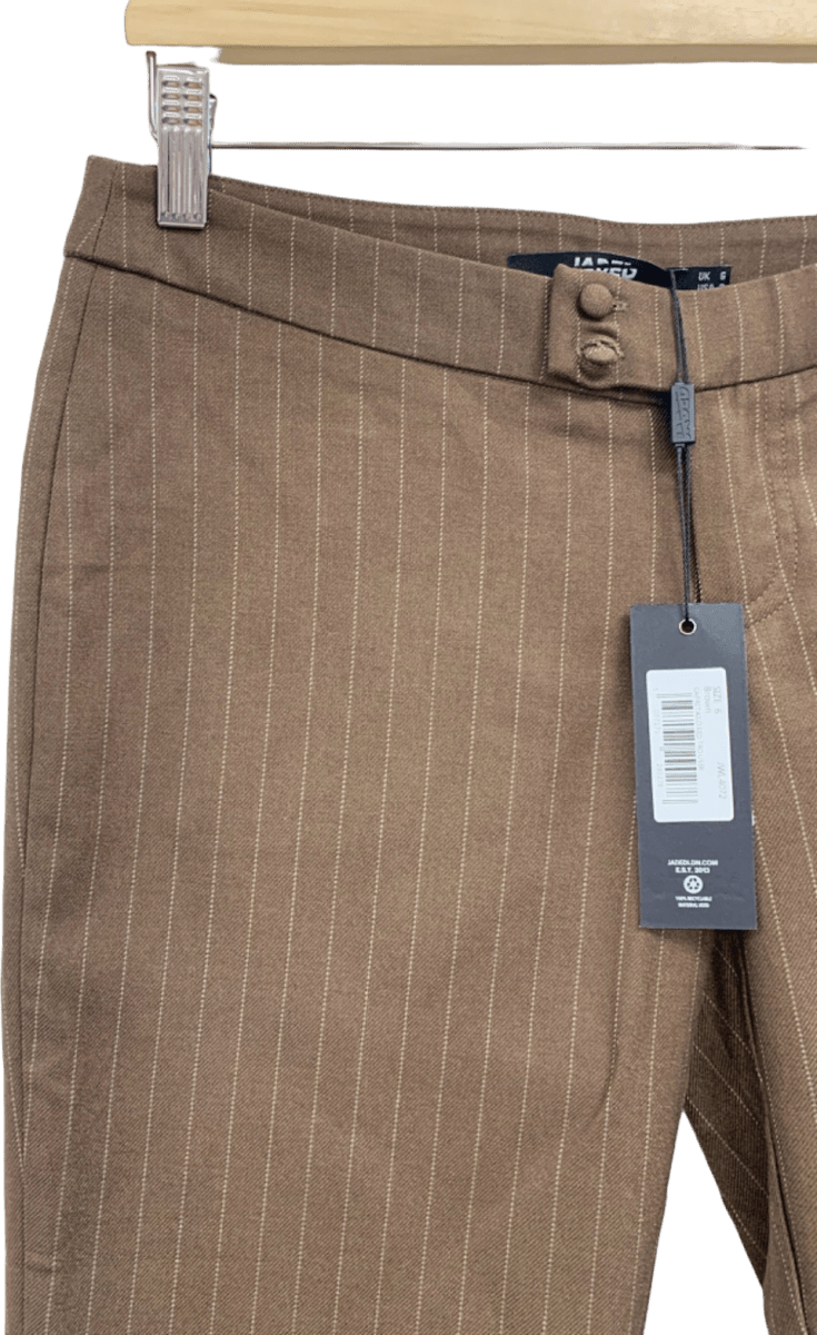 Jaded London Brown Capitol Tailored Trousers UK 6 - Reliked