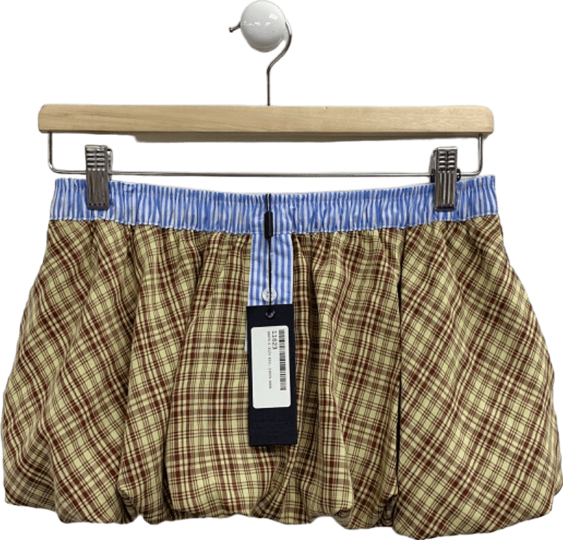 Jaded London Multi Check Boxer Puffball Skirt UK 6 - Reliked