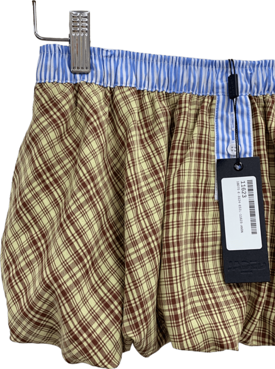 Jaded London Multi Check Boxer Puffball Skirt UK 6 - Reliked