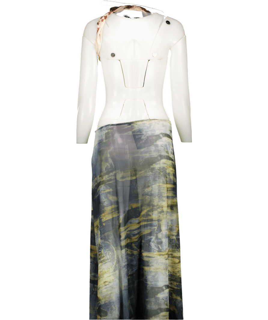 Jaded London Multicoloured Luara Asymmetric Maxi Dress UK 8 - Reliked