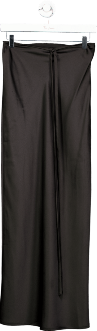 Jagger & Stone Black Satin Halter Neck Dress UK 8 - Reliked