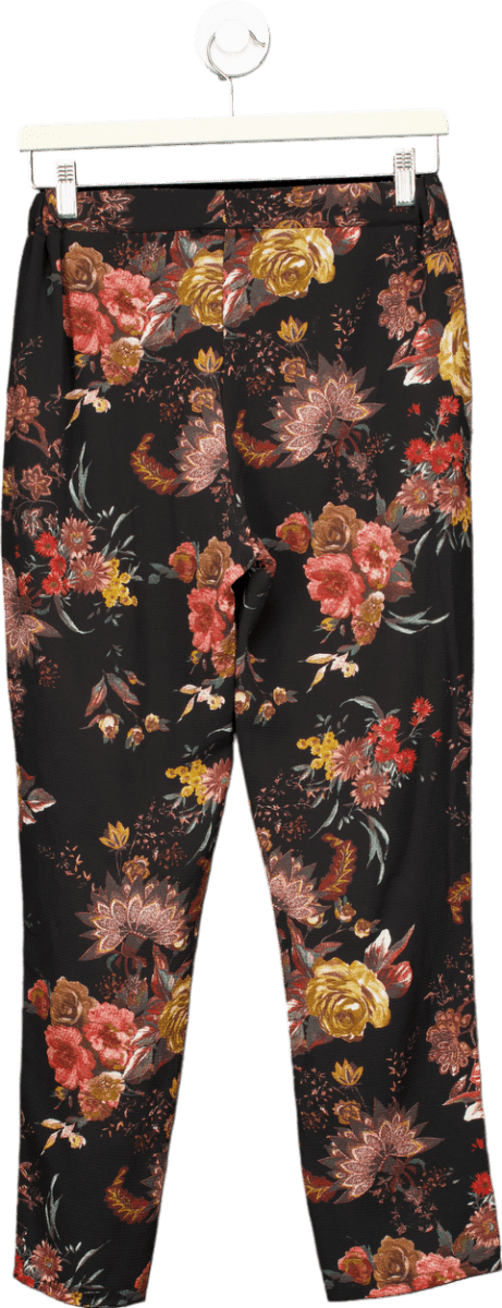 James Lakeland Black Floral Trousers EU 40 - Reliked