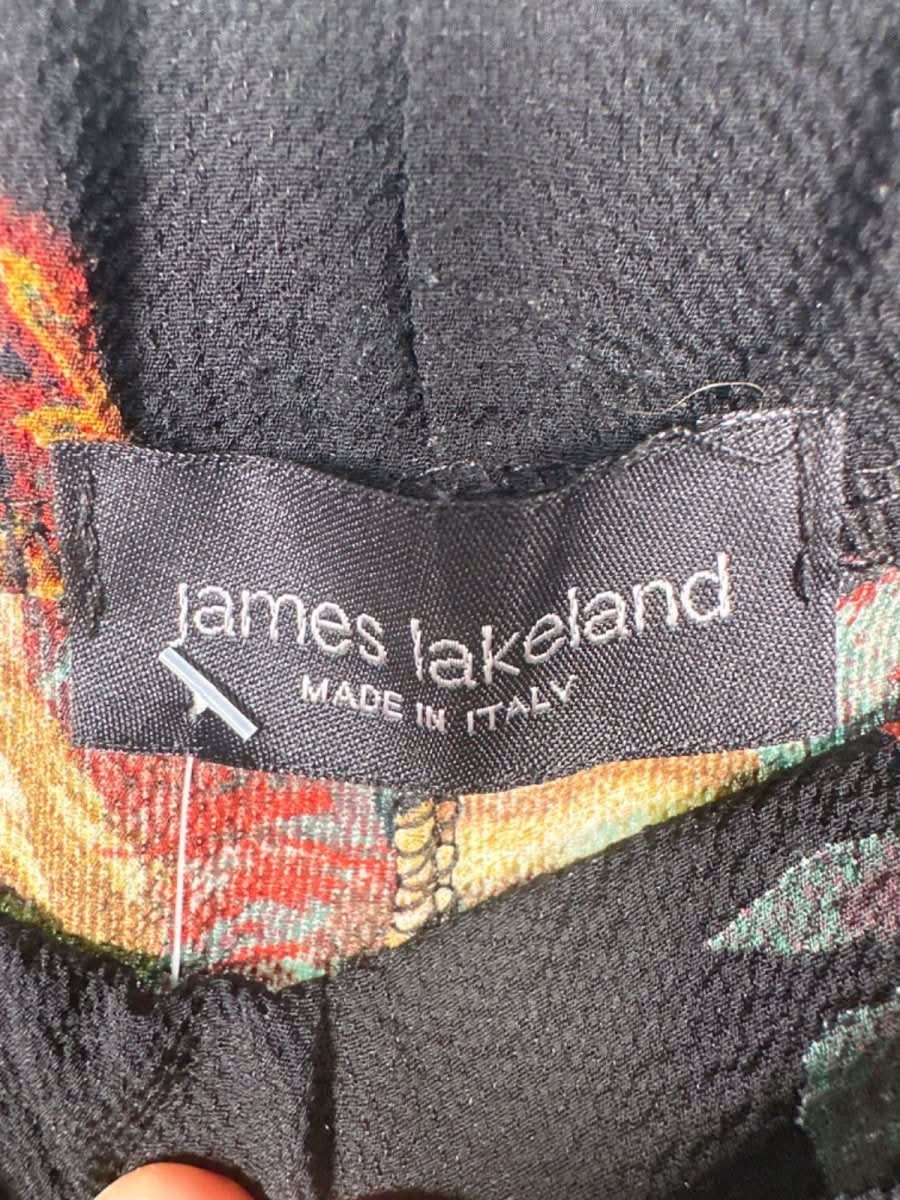 James Lakeland Black Floral Trousers EU 40 - Reliked