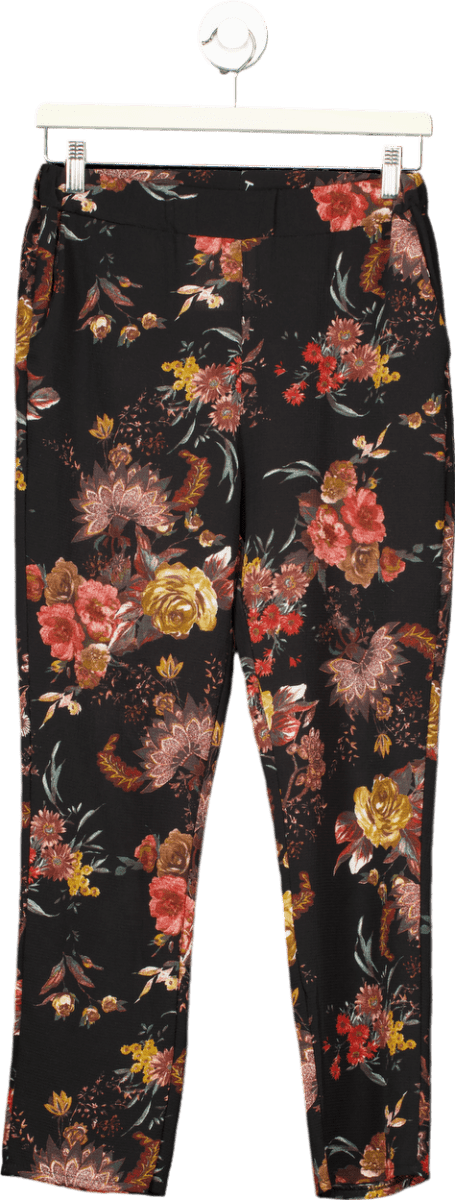 James Lakeland Black Floral Trousers EU 40 - Reliked
