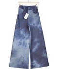 James Lakeland Blue Tie Die Wide Leg Jeans UK XS - Reliked