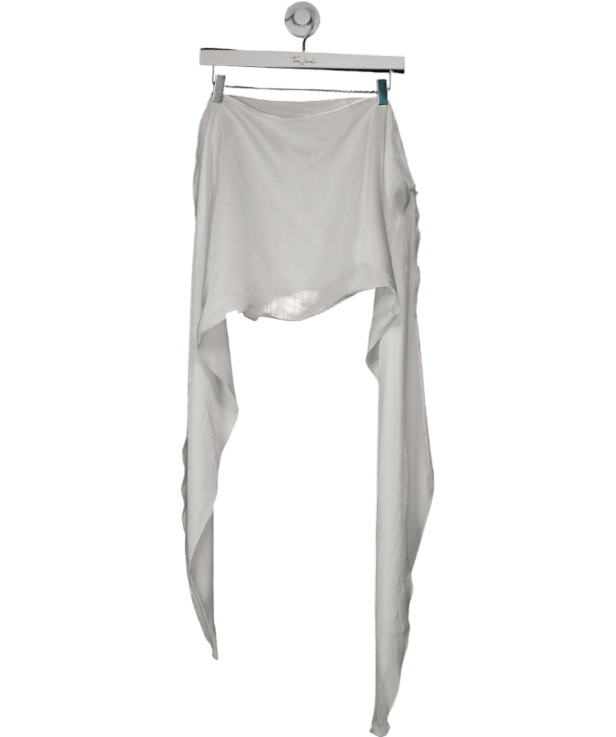 Jawsley White Bandeau Flowy Top UK XS/S - Reliked