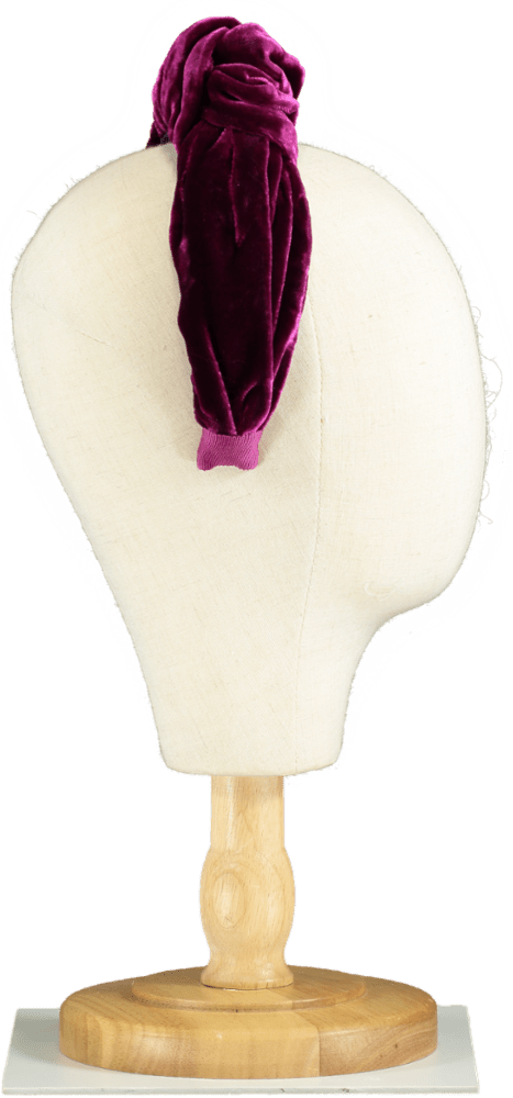 Jennifer Behr Knot Detail Hairband In Purple - Reliked