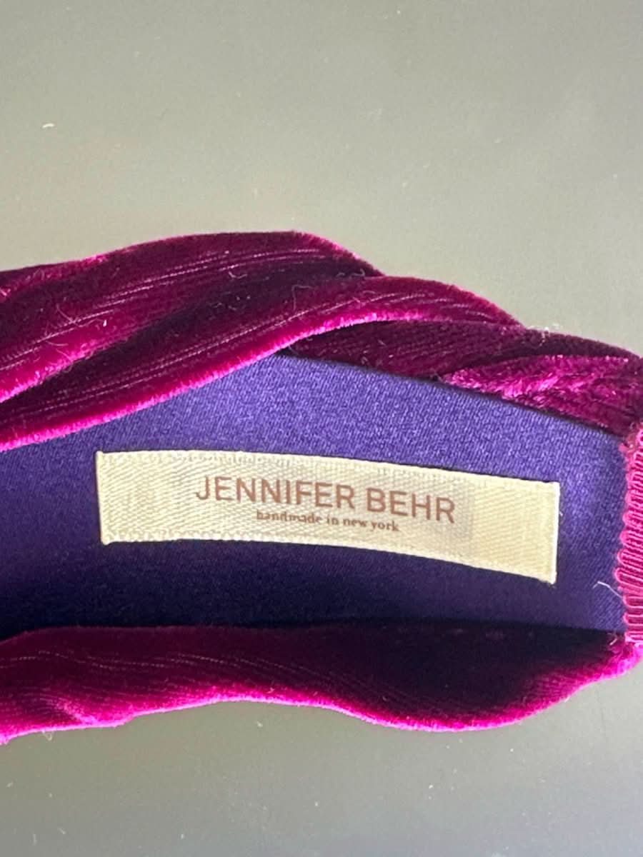 Jennifer Behr Knot Detail Hairband In Purple - Reliked