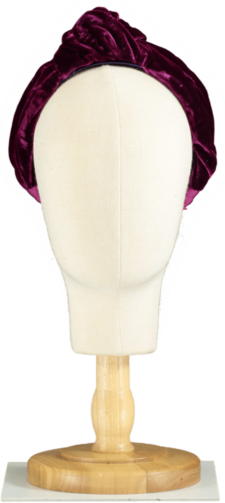 Jennifer Behr Knot Detail Hairband In Purple - Reliked