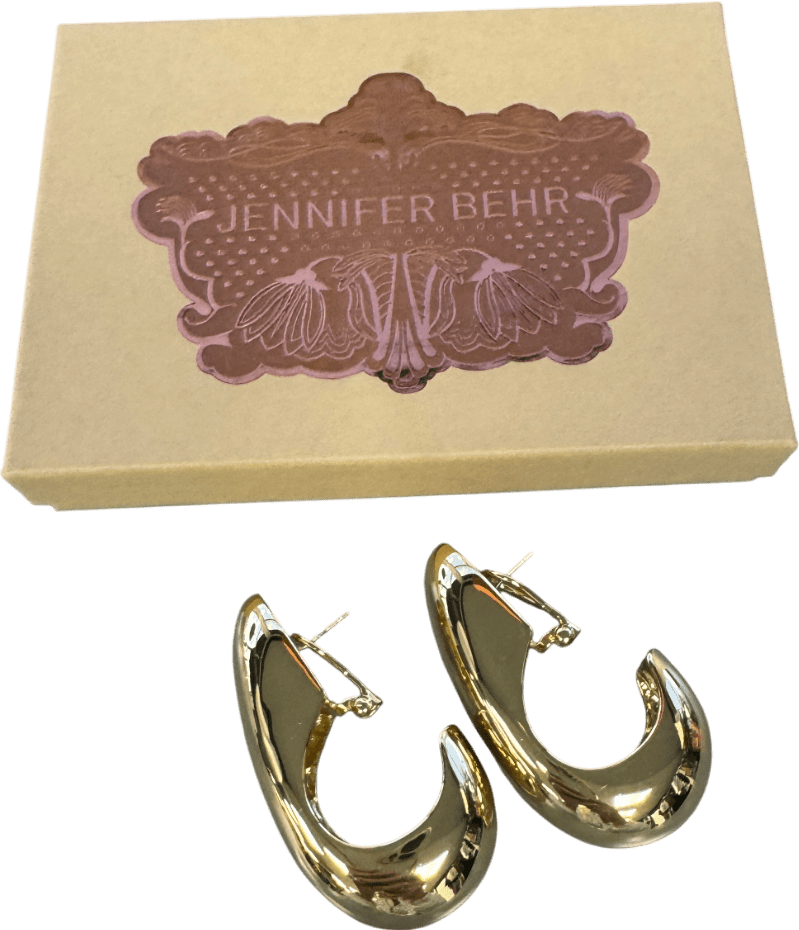 Jennifer Behr Nimah Hoop Earrings - 18k Yellow Gold Plated - Reliked