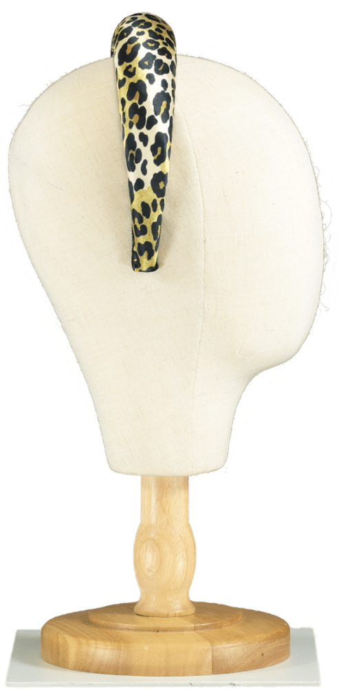 Jennifer Behr Thada Leopard Print Padded Headband - Reliked