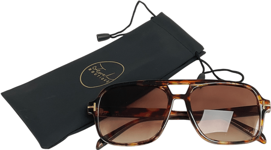 jewel boutique Brown Dallas Leopard Sunglasses - Reliked