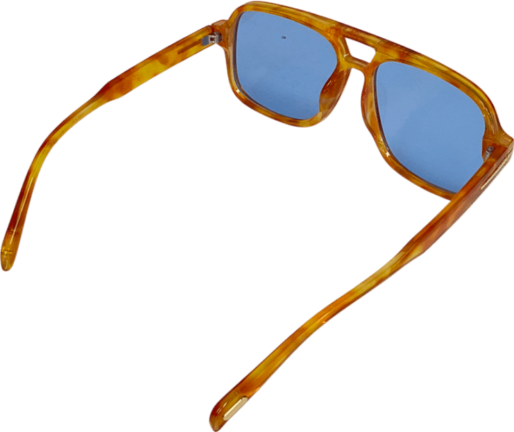 jewel boutique Orange Blue Tint Sunglasses - Reliked