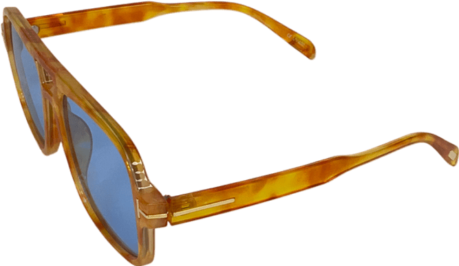 jewel boutique Orange Blue Tint Sunglasses - Reliked